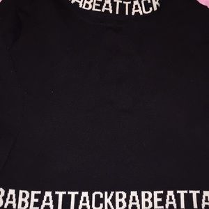 Black Choker Neck Cropped Top